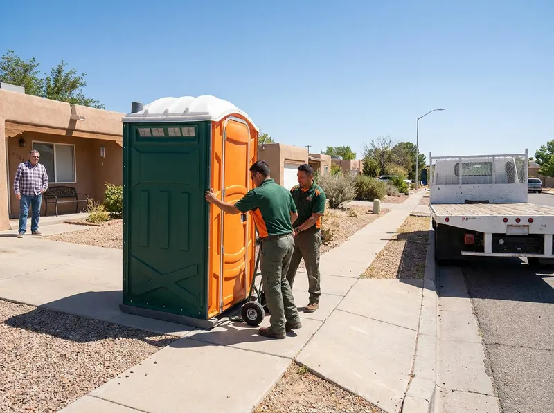 Deluxe Flushing Portable Toilet Rental in Albuquerque, NM