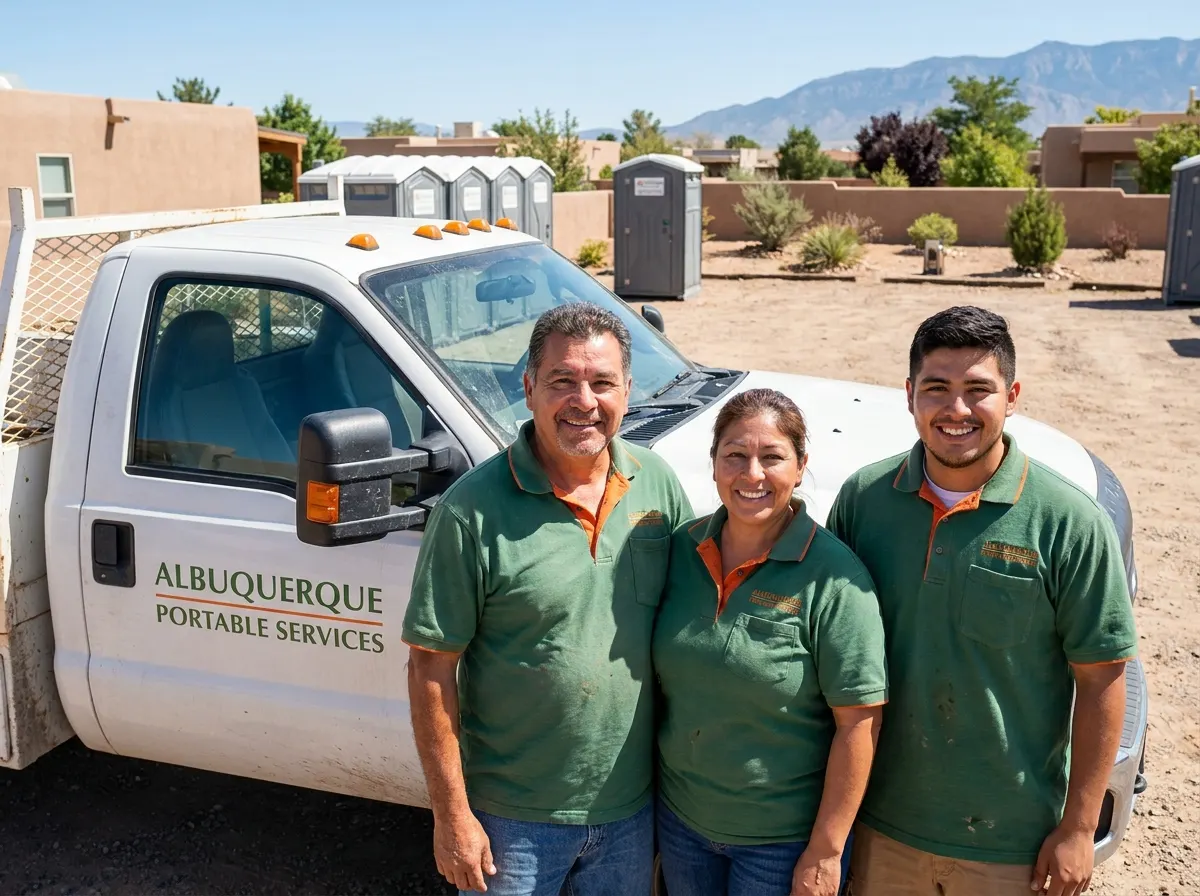 The SafeZone Restroom Experts team โ portable toilets in Albuquerque, NM
